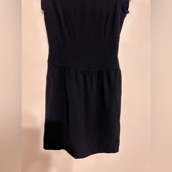 Ralph Lauren Purple Label Wool Drop Waist Black Dress Size 8 - Picture 3 of 7